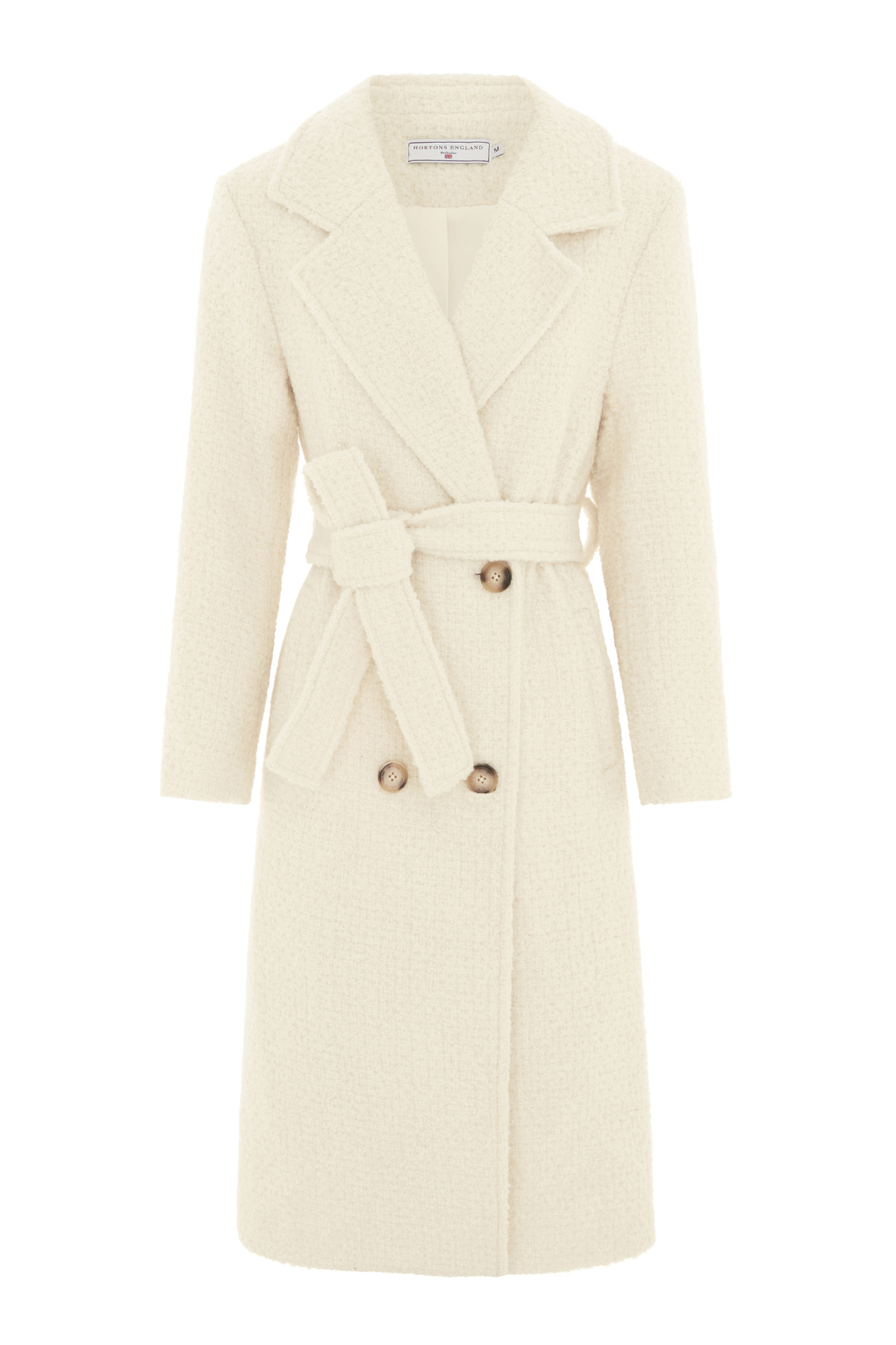 Highgrove Coat White Tweed