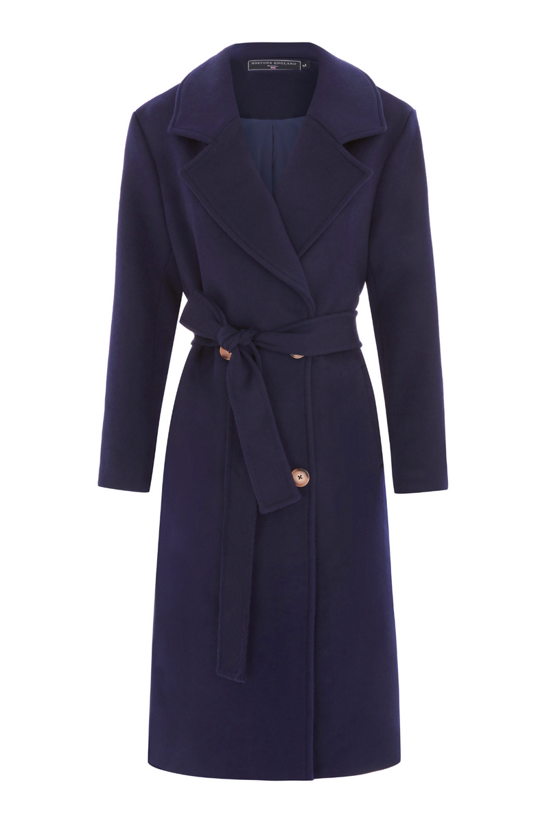 Highgrove Cashmere Coat Navy