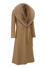 SAMPLE Windsor Cashmere Coat Tan Size 12, 14, 18