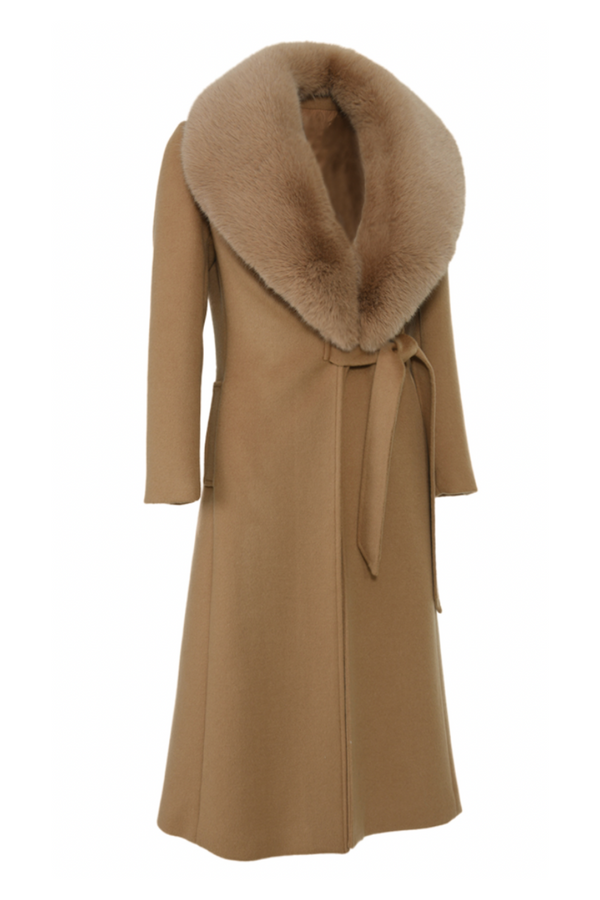 Windsor Cashmere Coat Tan