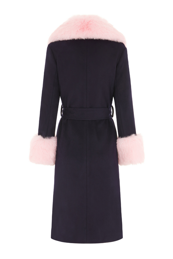 Belgravia Cashmere Coat Navy