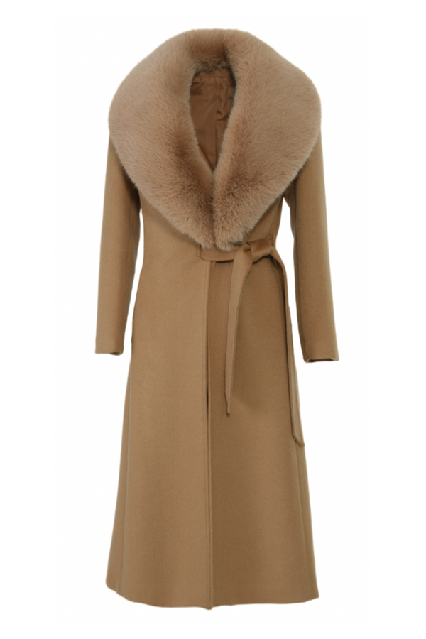 Windsor Cashmere Coat Tan