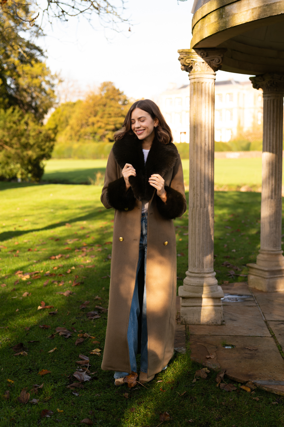 Richmond Cashmere Coat Olive