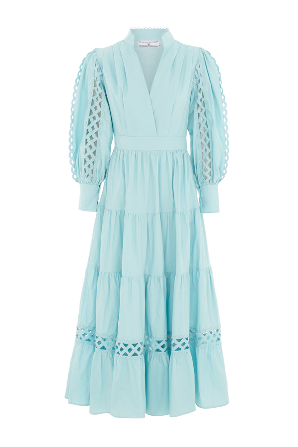 The Hurlingham Maxi Dress Baby Blue