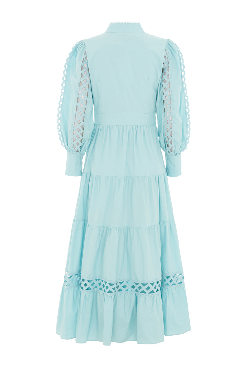 The Hurlingham Maxi Dress Baby Blue