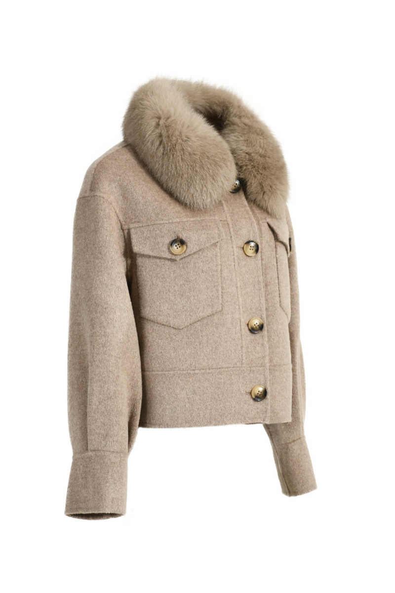 Hampstead Cashmere Jacket Fawn