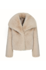 SAMPLE Whistler Faux Fur Jacket Natural Size 12