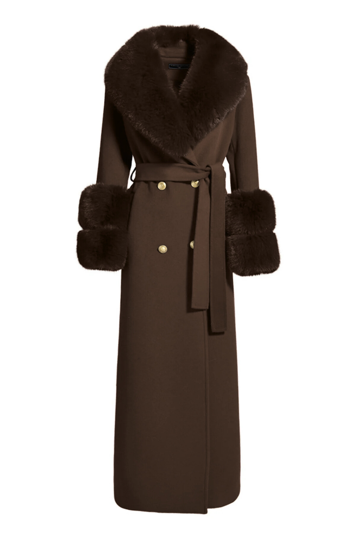 Mayfair Cashmere Coat Chocolate Brown