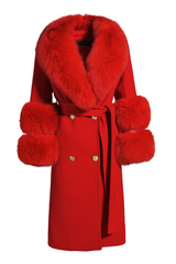 Belgravia Cashmere Coat Big Apple Red