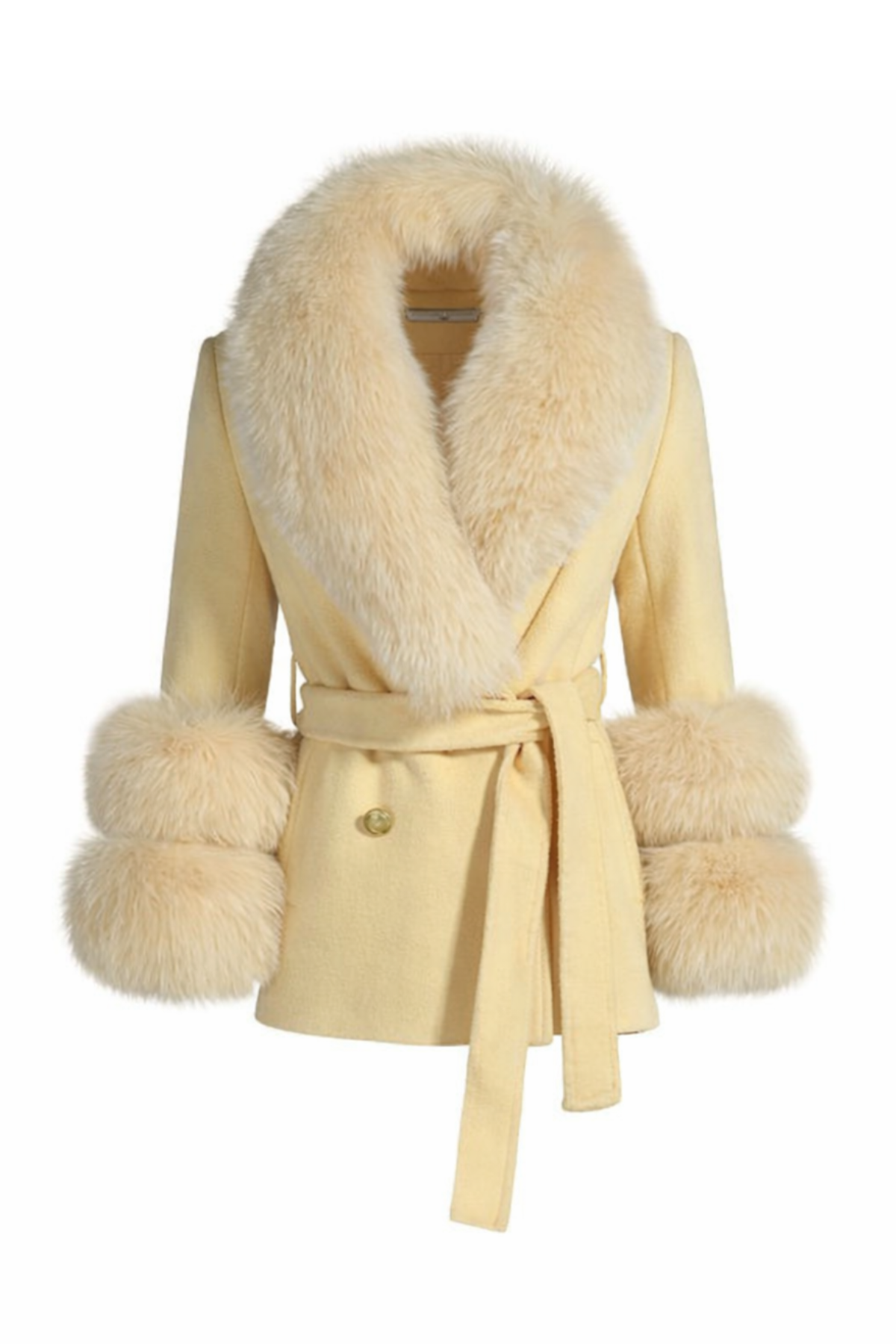 Chelsea Cashmere Jacket Butter Yellow