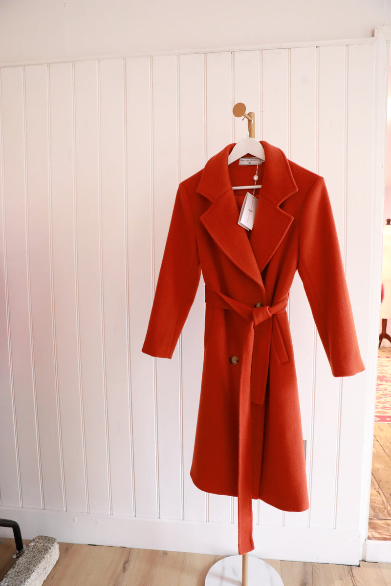 Cashmere Coat Orange - Size 12