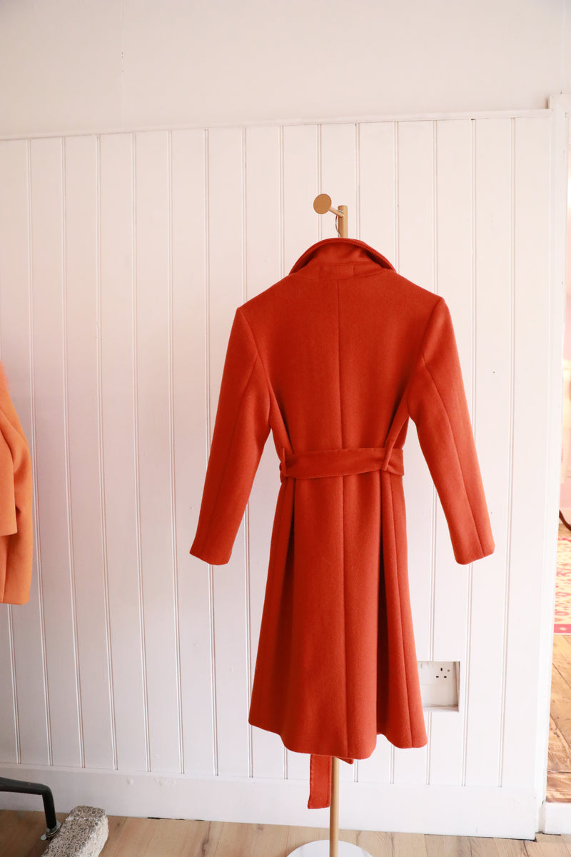 Cashmere Coat Orange - Size 12