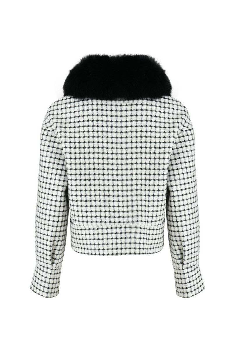 Hampstead Cashmere Jacket Black & White