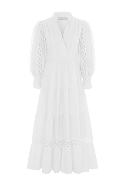 The Hurlingham Maxi Dress White