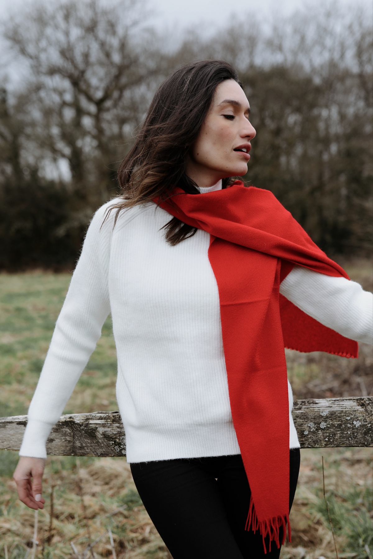 Heritage Red Lambswool Scarf