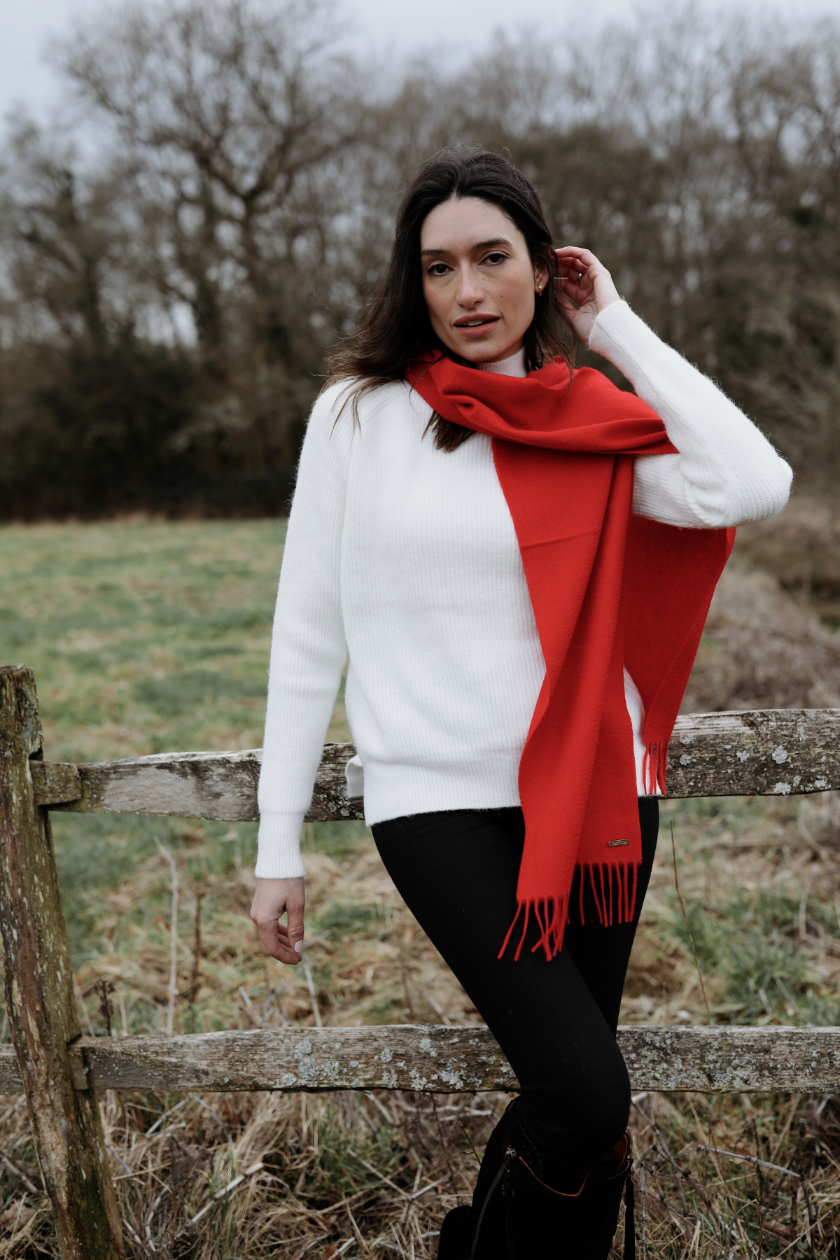 Heritage Red Lambswool Scarf