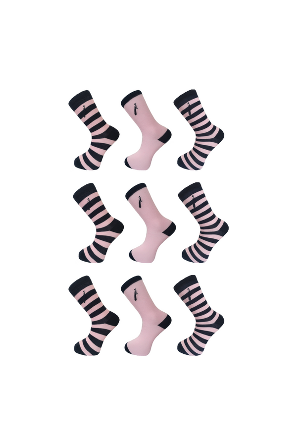 The Striped Sock Gift Set - 9 Pair Box