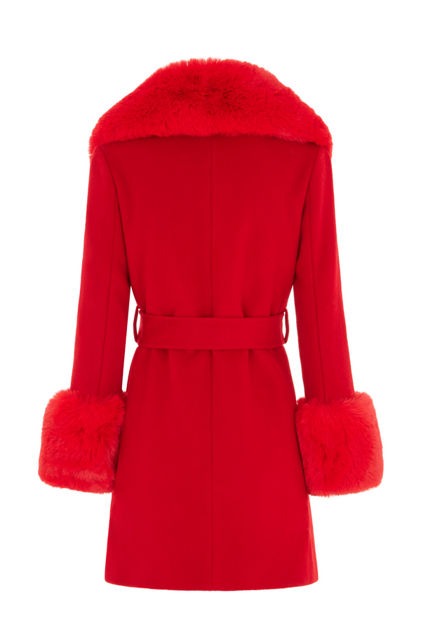 Buckingham Mini Cashmere Coat Red