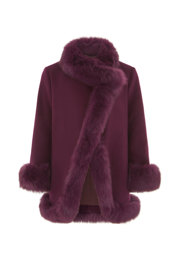 Fitzrovia Cashmere Jacket Plum