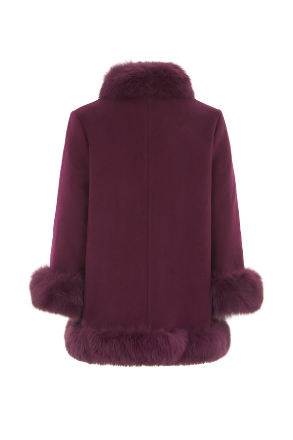 Fitzrovia Cashmere Jacket Plum