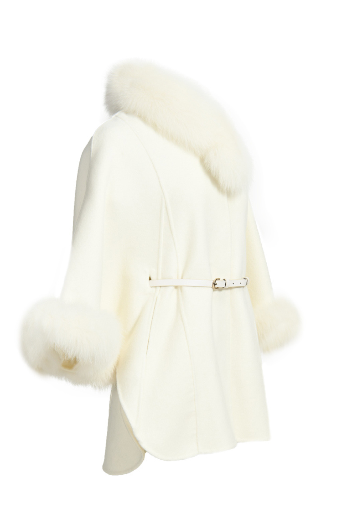 Regent Belted Cape White