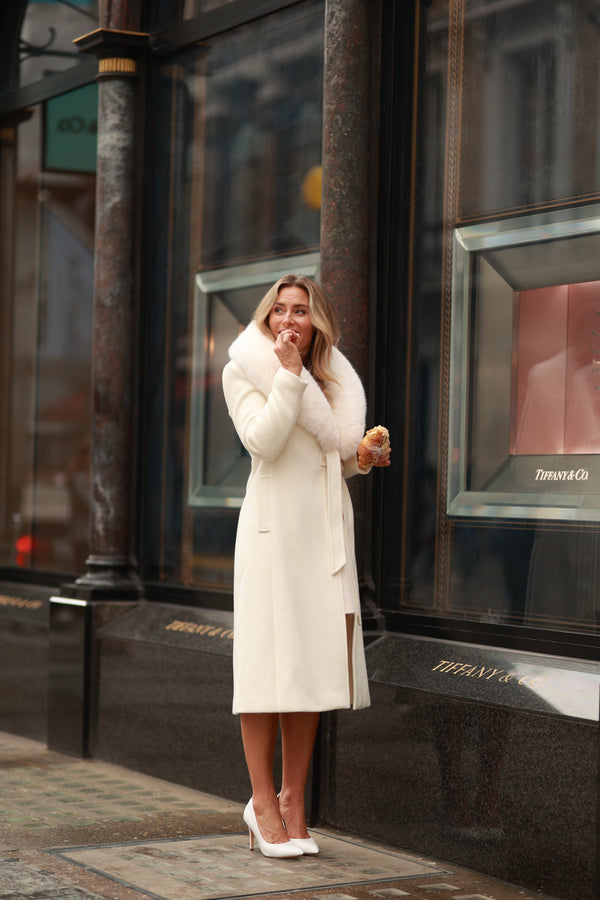 Windsor Cashmere Coat White