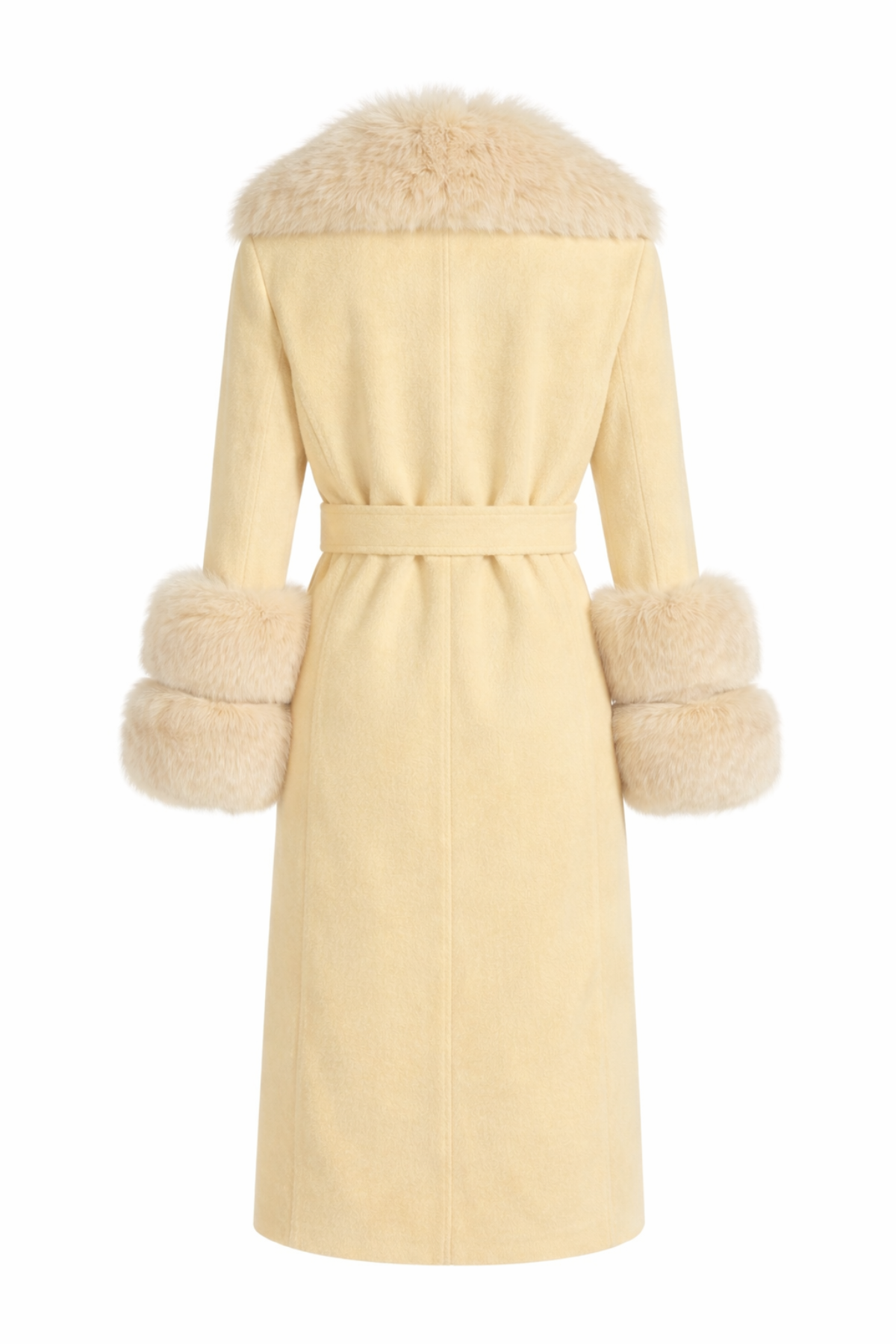 Belgravia Cashmere Coat Butter Yellow