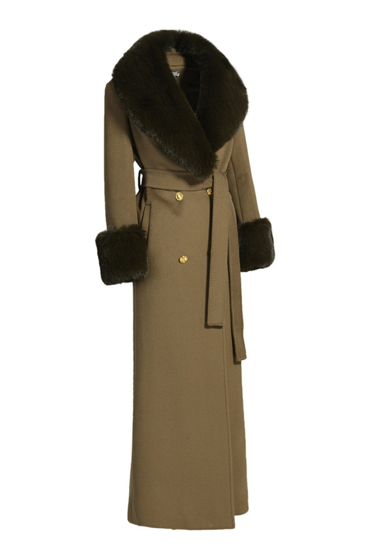 Richmond Cashmere Coat Olive