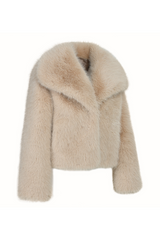 SAMPLE Whistler Faux Fur Jacket Natural Size 12