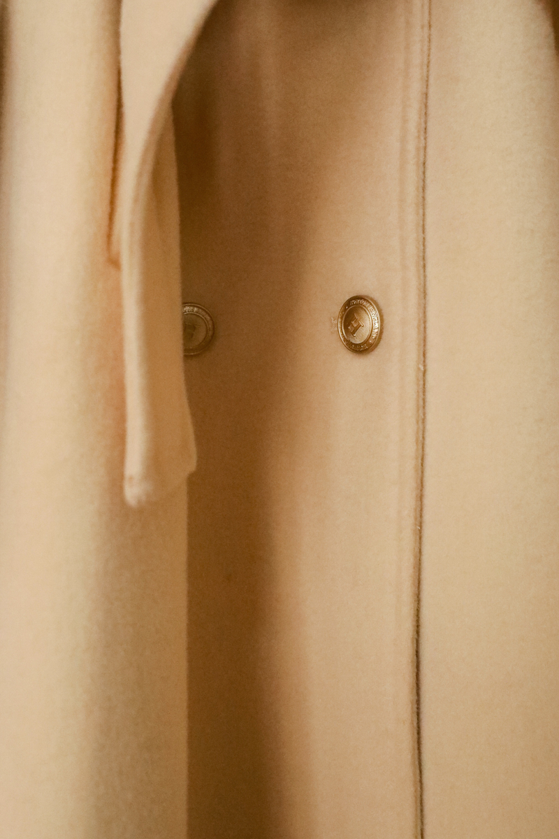 Mayfair Cashmere Coat Butter Yellow