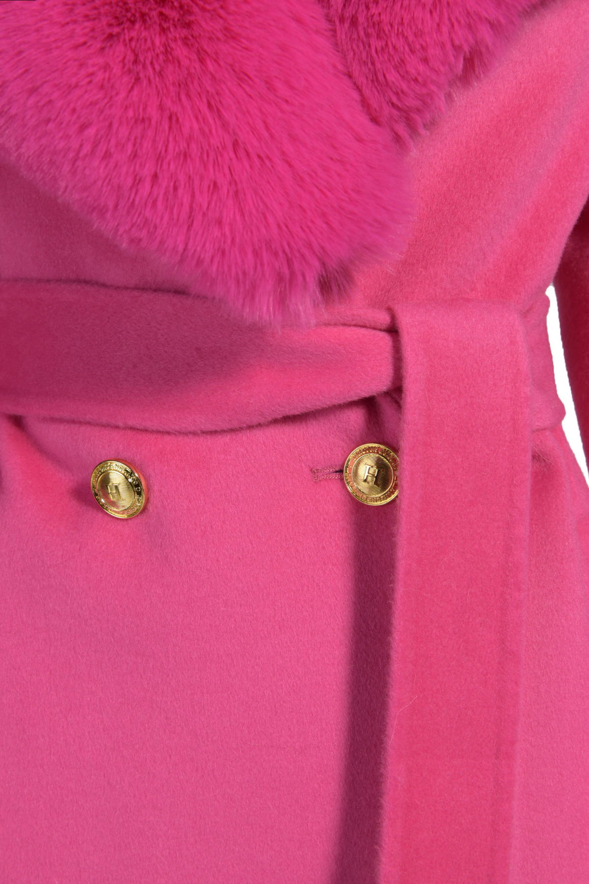Richmond Cashmere Coat Hot Pink