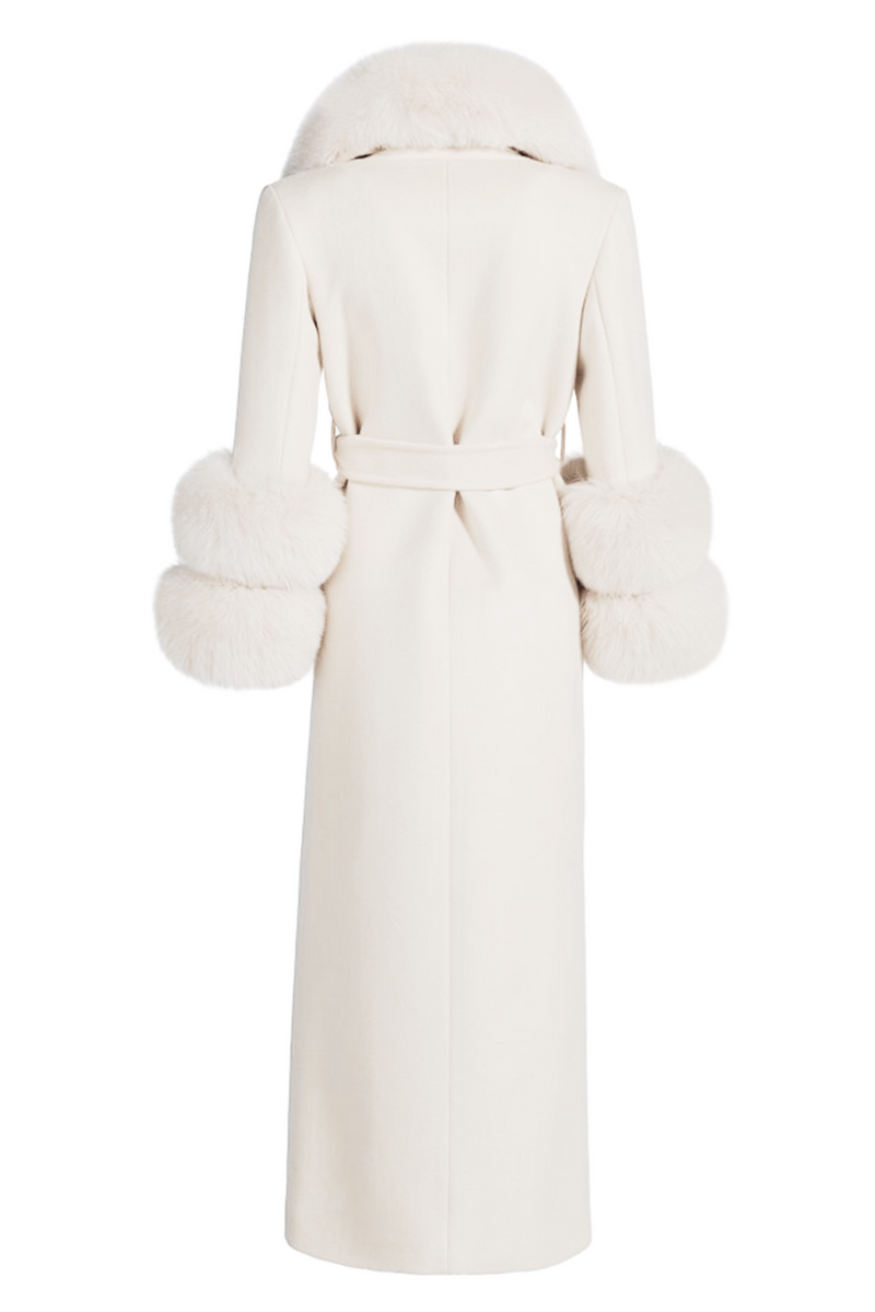 Mayfair Cashmere Coat White