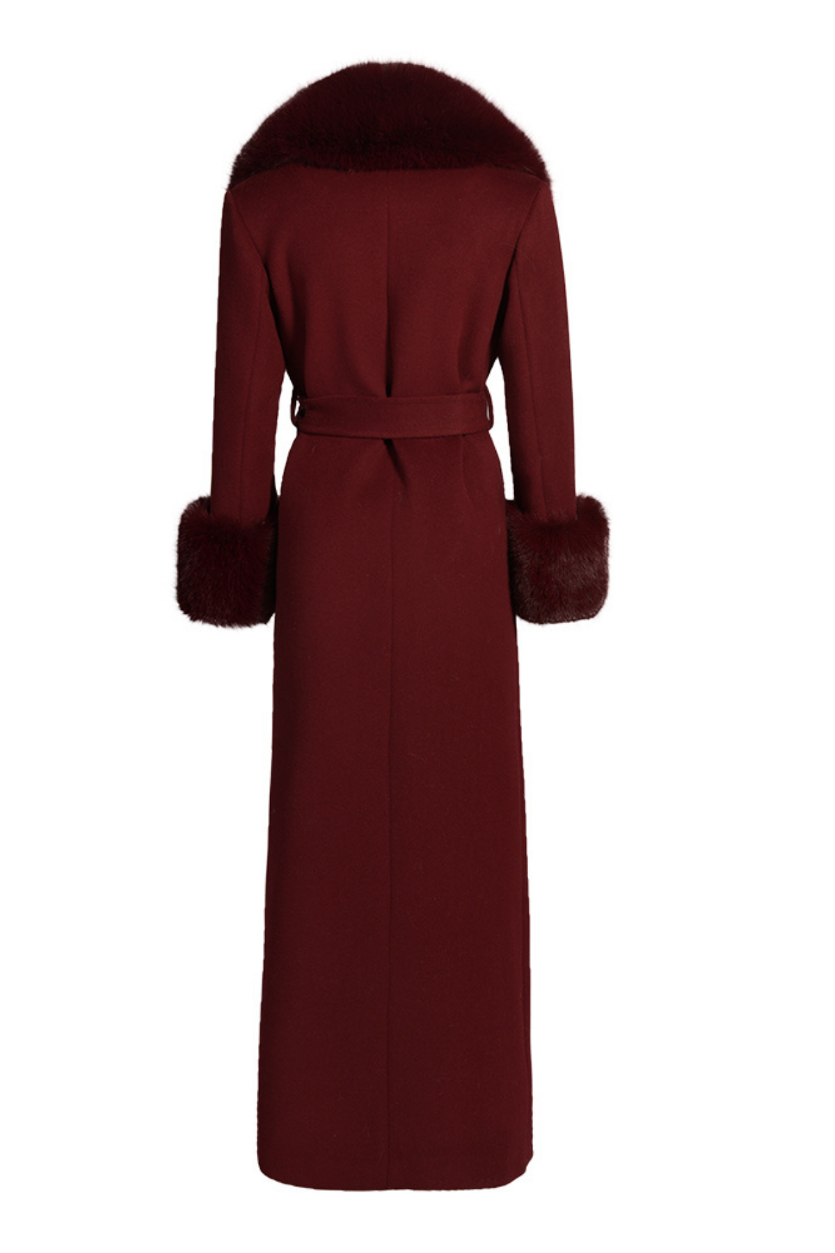 Richmond Cashmere Coat Burgundy