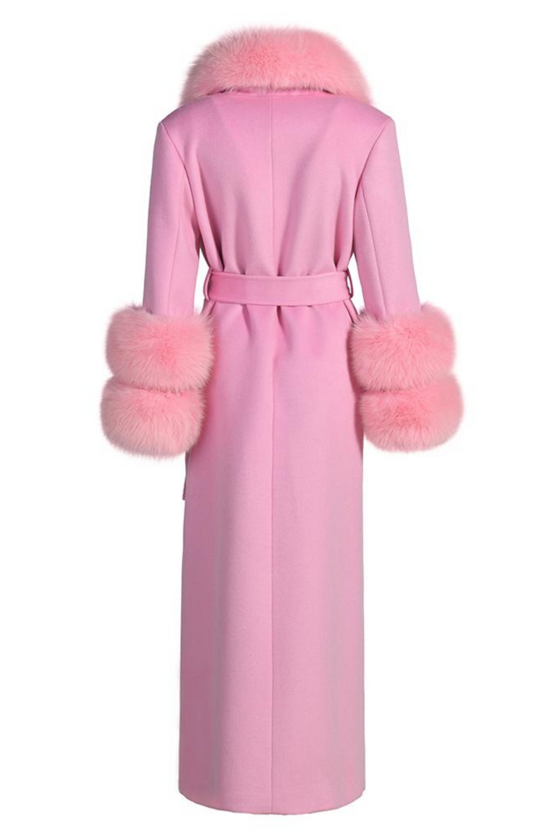 Mayfair Cashmere Coat Powder Pink