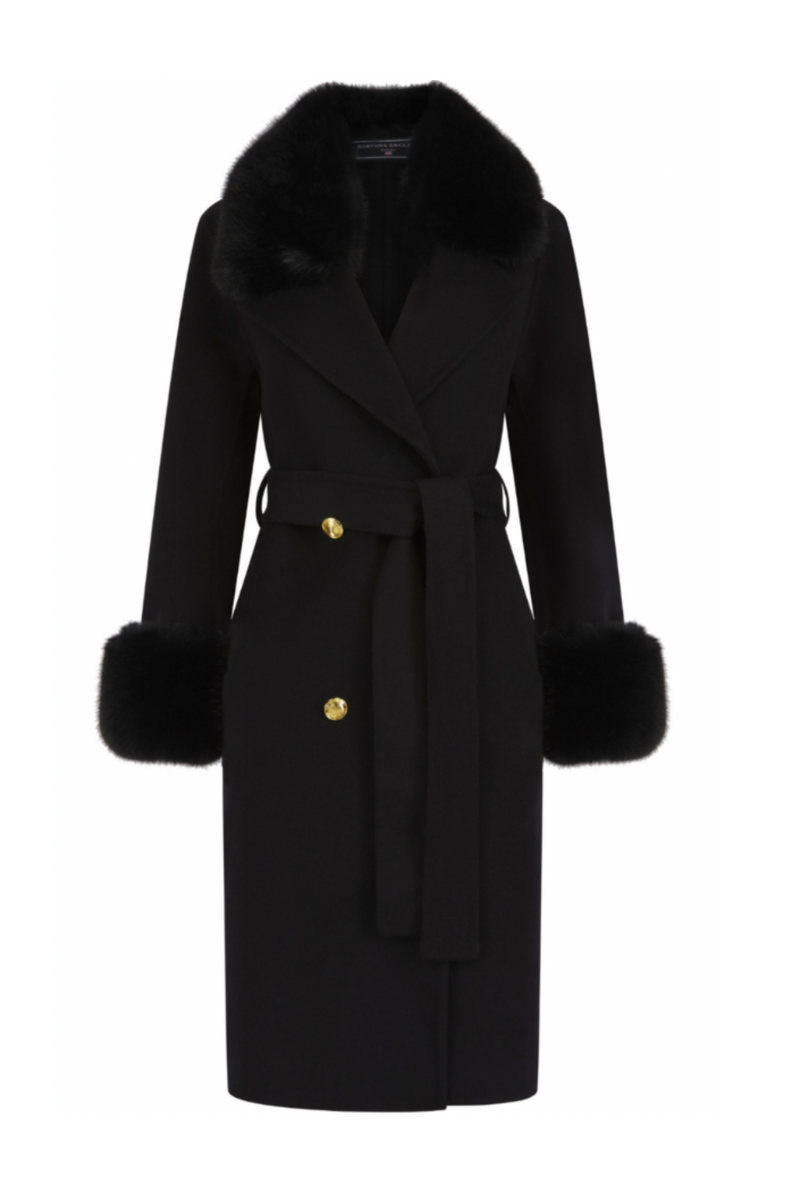 Buckingham Cashmere Coat Black