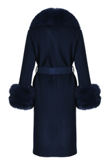 Belgravia Cashmere Coat Navy