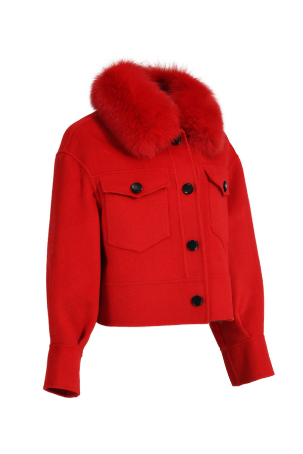 Hampstead Cashmere Jacket Red