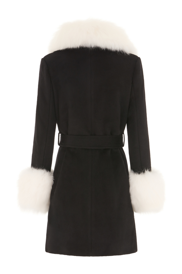 Buckingham Mini Cashmere Coat Black