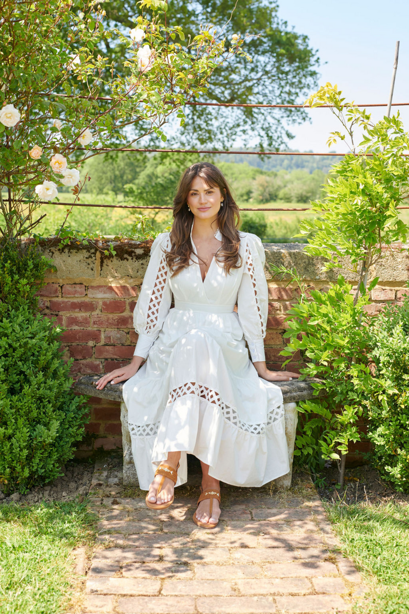 The Hurlingham Maxi Dress White