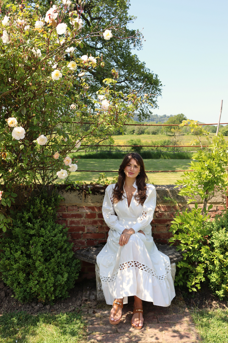 The Hurlingham Maxi Dress White