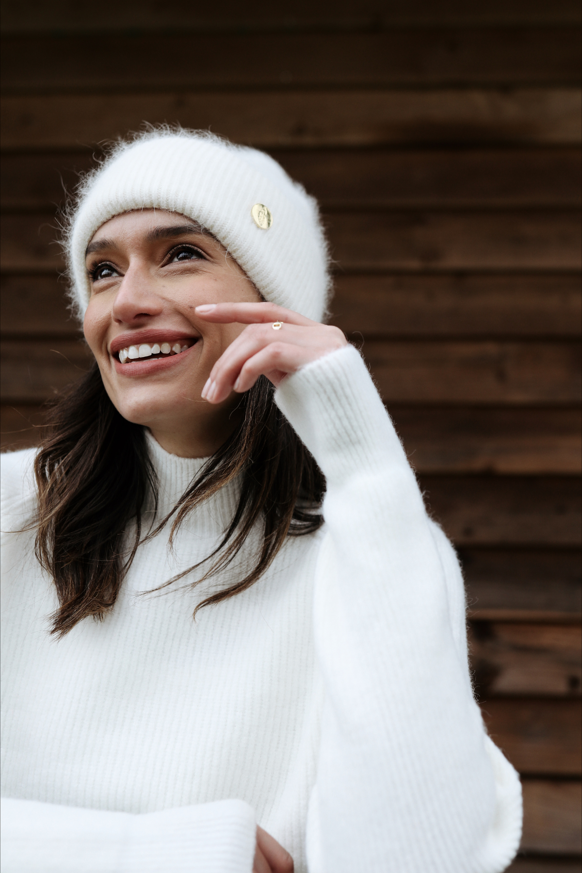 Mohair Ivory Beanie
