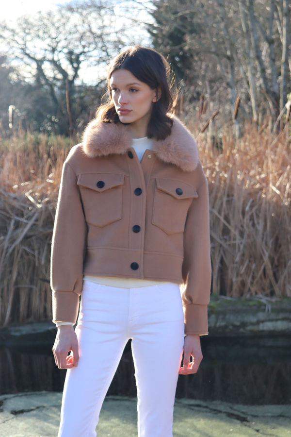 Hampstead Cashmere Jacket Tan