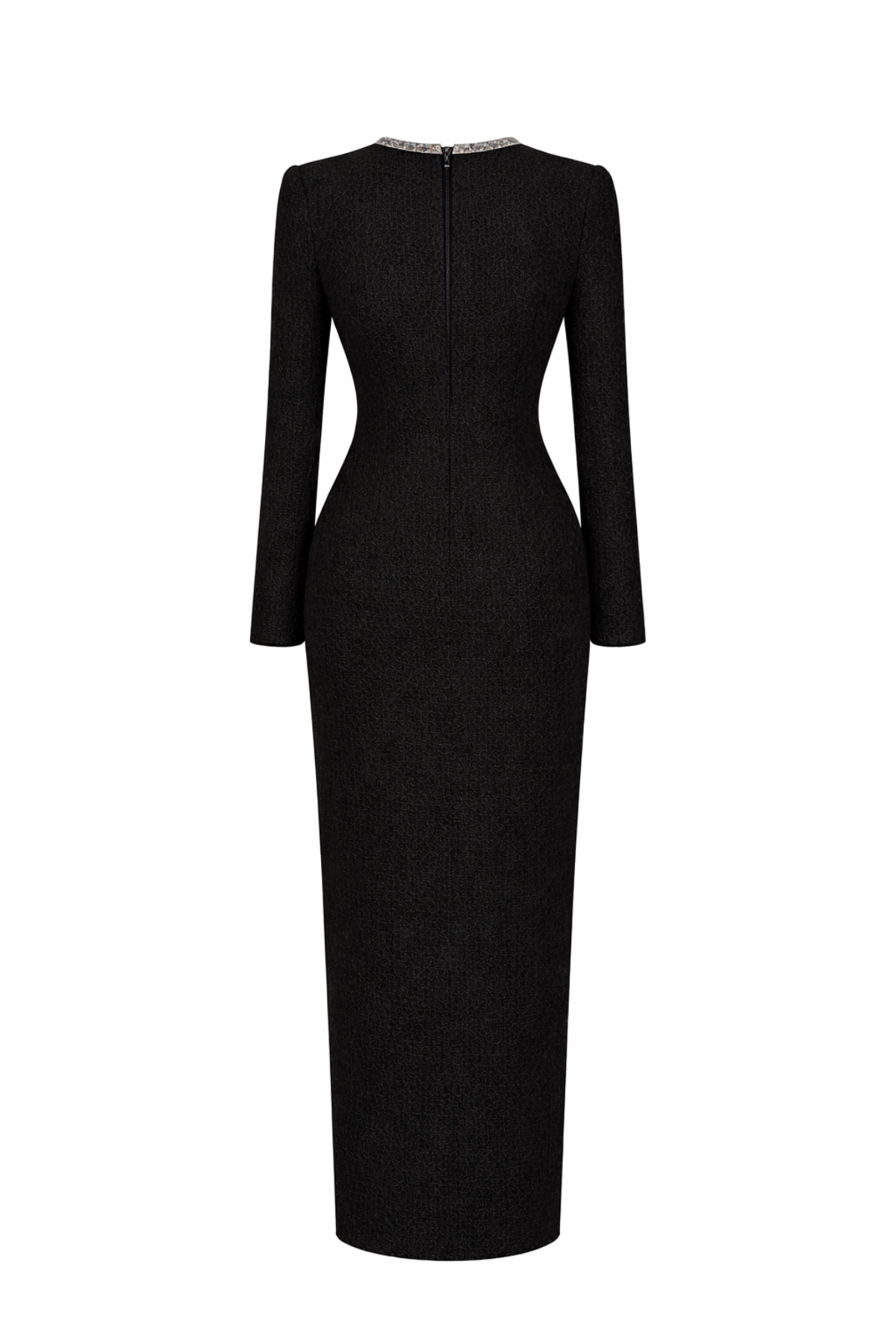 Céline Black V Neck Gown