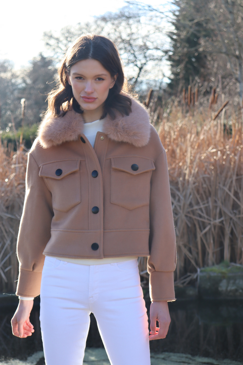 Hampstead Cashmere Jacket Tan