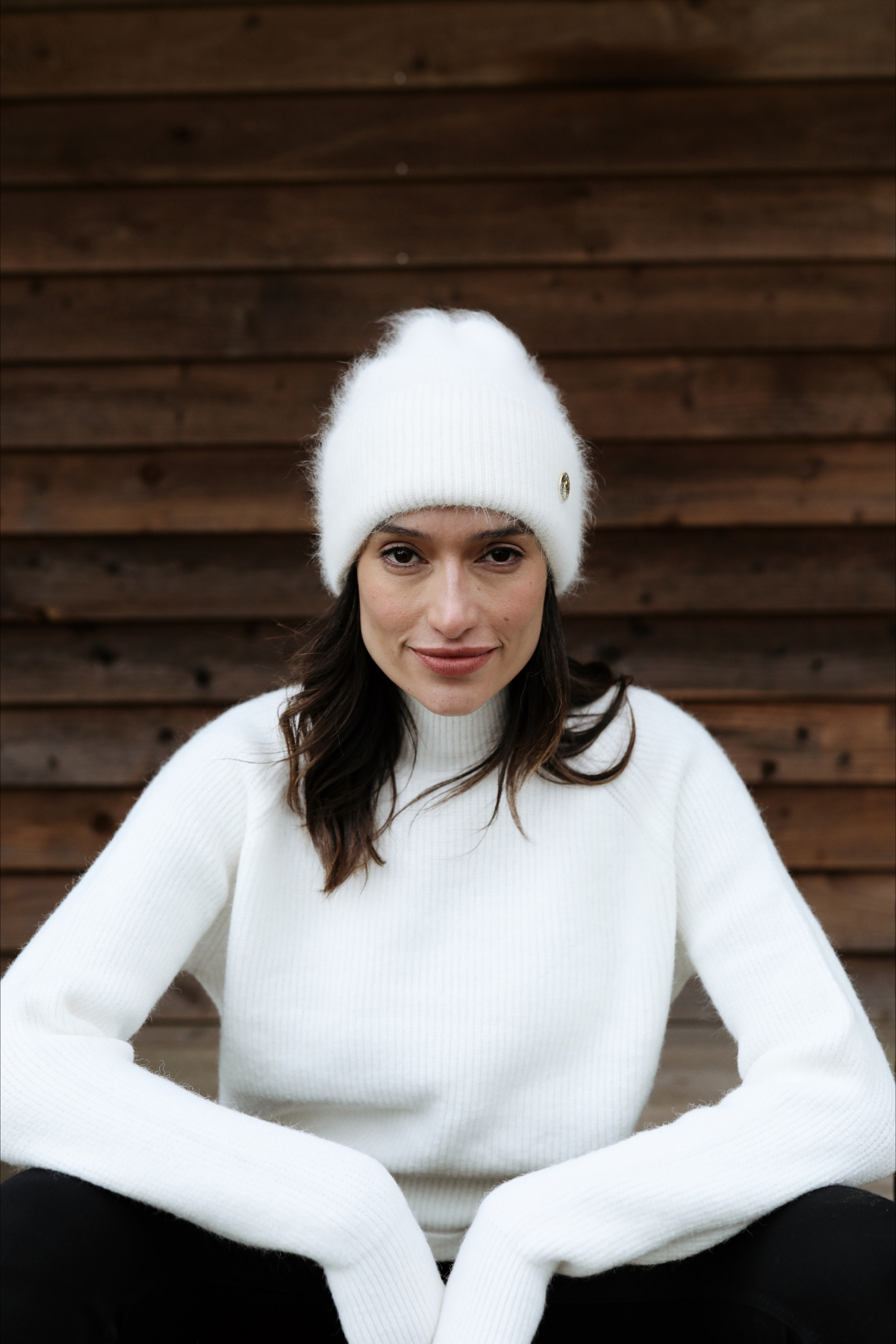 Mohair Ivory Beanie