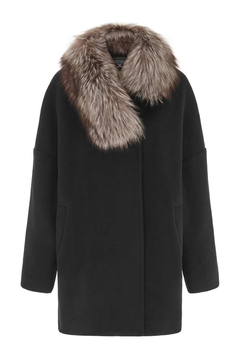 Chelsea Cashmere Coat Black