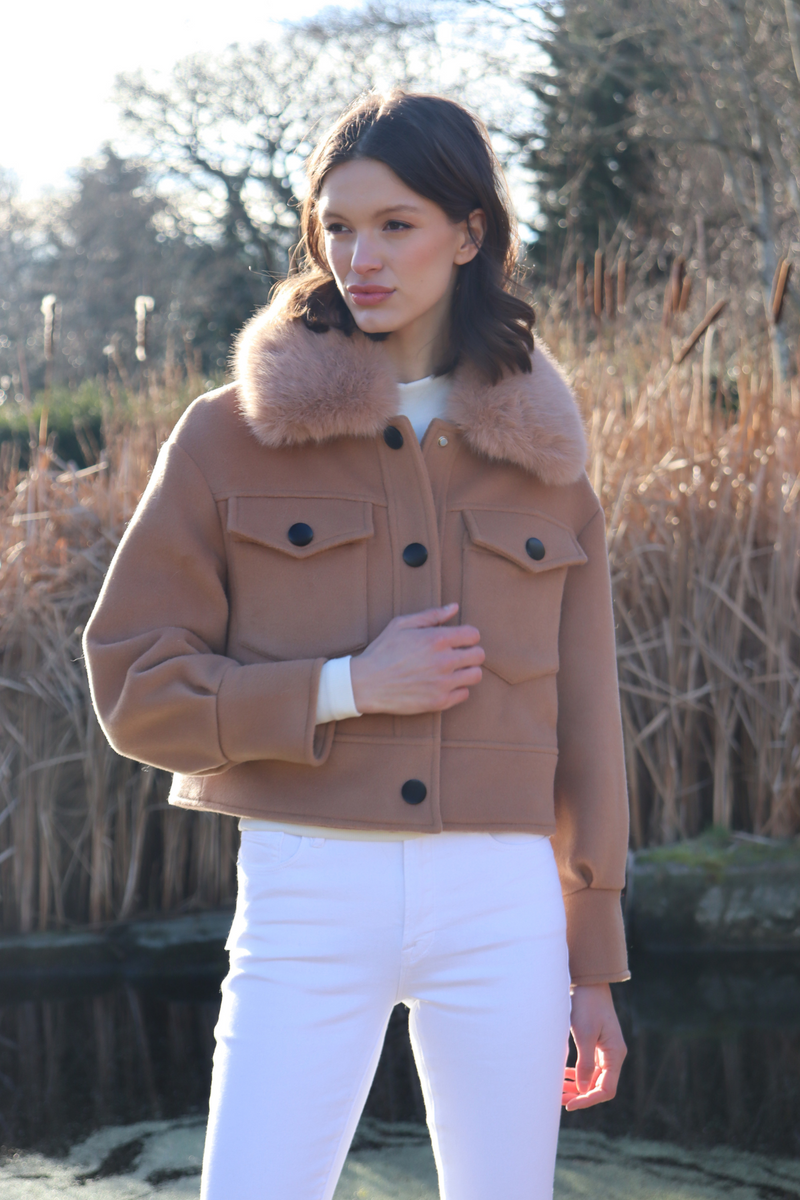 Hampstead Cashmere Jacket Tan