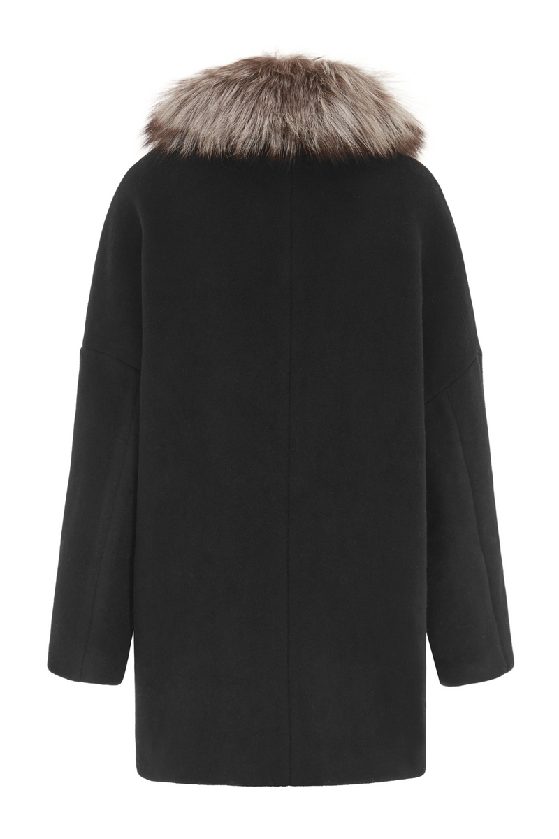 Chelsea Cashmere Coat Black