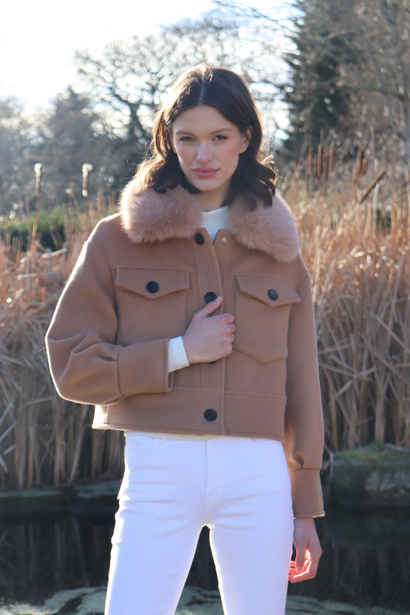 Hampstead Cashmere Jacket Tan