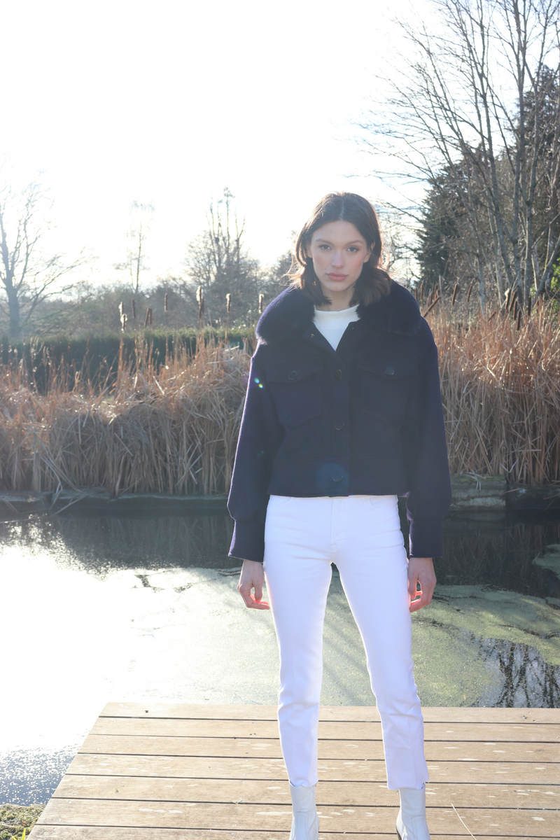 Hampstead Cashmere Jacket Navy